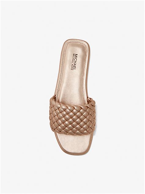 michael michael kors amelia braided slide sandal|Amelia Braided Slide Sandal .